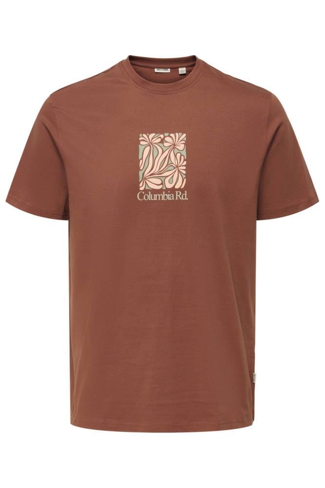 ONSMAX LIFE FLOWER REG SS TEE VD 22034655 SEQUOIA/SMALL SQUARE